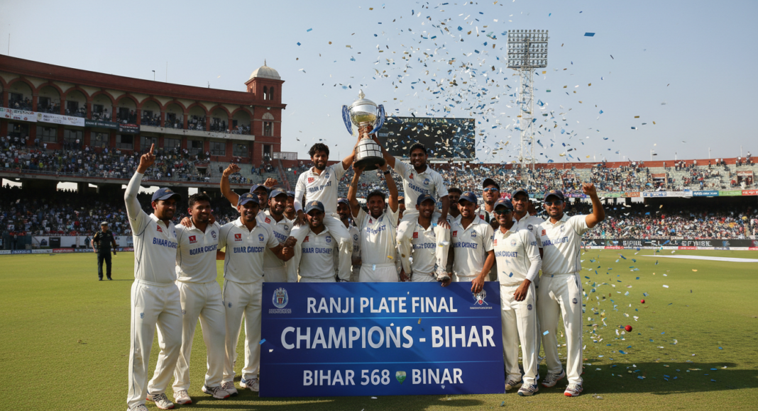 रणजी ट्रॉफी: बिहार ने मणिपुर को 568 रन से हराकर जीता प्लेट फाइनल, एलीट ग्रुप में वापसी
