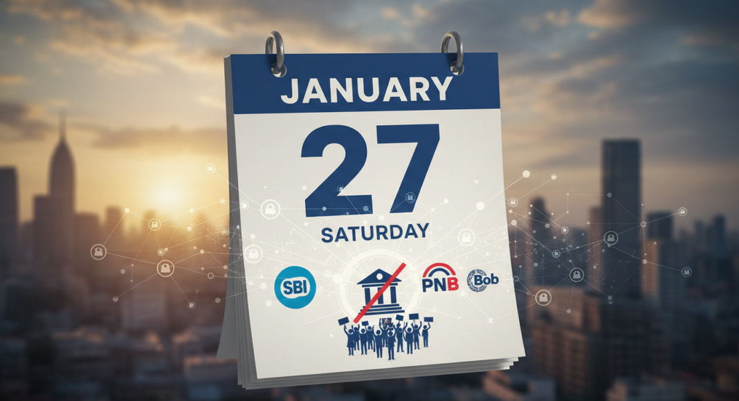 27 जनवरी को देशव्यापी बैंक हड़ताल: SBI, PNB और BoB के ग्राहक जानें क्या होगा असर