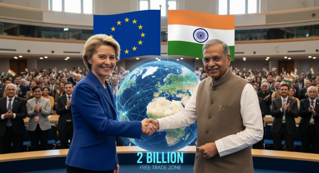 भारत-ईयू के बीच ऐतिहासिक व्यापार समझौता, 2 अरब लोगों के लिए बना फ्री ट्रेड जोन: उर्सुला वॉन डेर लेयेन
