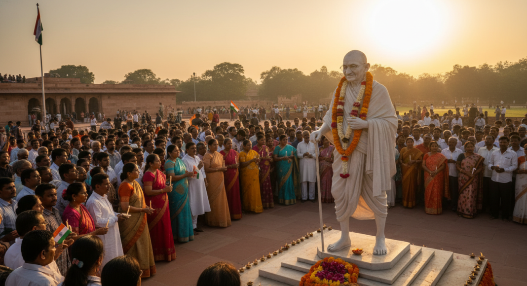 राष्ट्रपिता बापू को देश ने किया याद